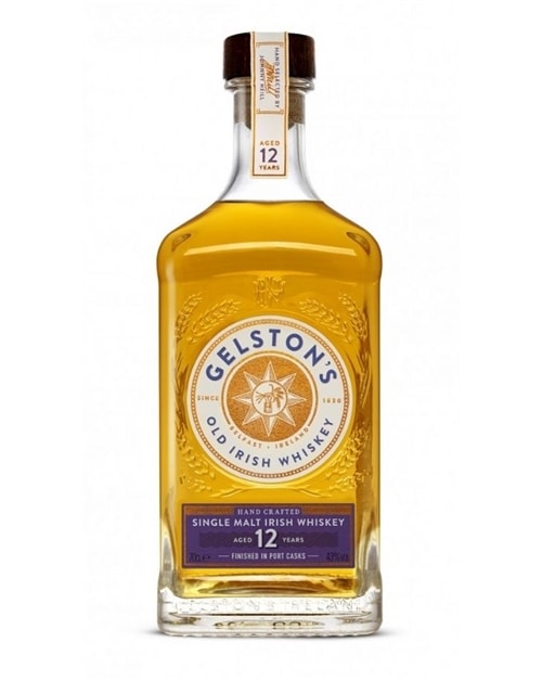 Gelstons 12 år Port Cask Finish Single Malt Irish Whiskey flaske