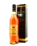 Flaske Gilles Brisson Grande Champagne VSOP med gylden ravfarve og klassisk etiket