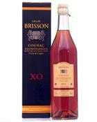 Flaske Gilles Brisson Grande Champagne XO med mørk ravfarve og klassisk etiket