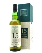Glen Moray Wilson & Morgan flaske med rødlig portvinsfarvet whisky