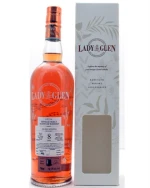 Glen Scotia Lady of the Glen flaske med rødgylden portvinsfarvet whisky