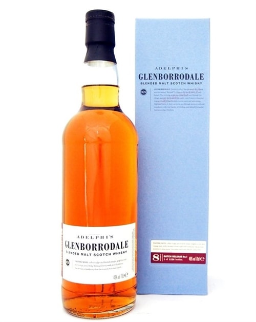 Glenborrodale Batch 4 flaske med lys gylden blended malt