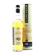 Glencadam 10 år flaske med lys gylden Highland single malt