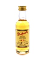 Glenfarclas 12 år miniflaske på 5 cl med den klassiske etiket