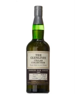 Glenlivet Cellar Collection flaske med gulddetaljer og etiket i vintage-stil