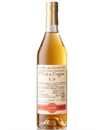 Flaske Gourry de Chadeville V.S. 400 anniversaire med lys ravfarve og jubilæumsetiket
