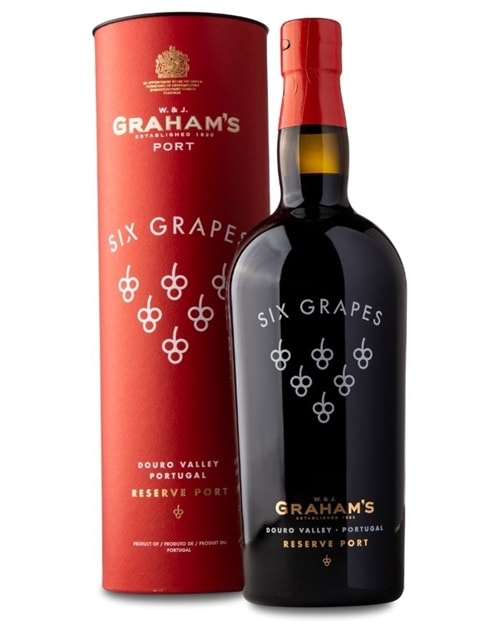Flaske Graham\'s Six Grapes Reserve Portvin med etiket