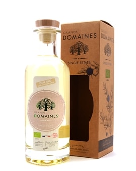 Flaske Grands Domaines Barrel Aged Økologisk Gin fra Frankrig