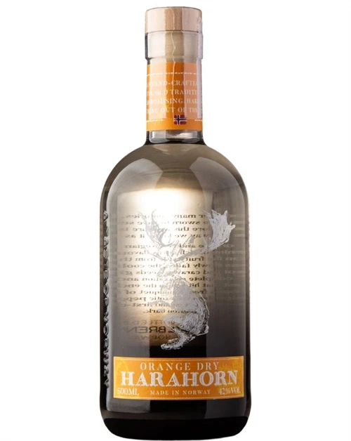 Flaske Harahorn Orange Gin fra Det Norske Brenneri