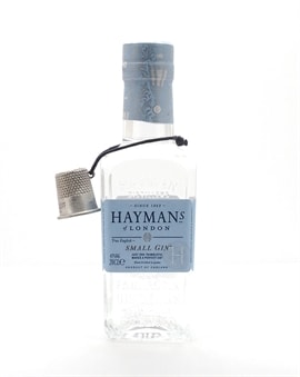 Lille flaske Hayman's Small Gin med målebæger fra England
