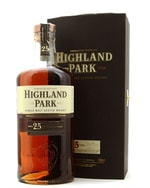 Highland Park 25 år flaske i ældre, klassisk design