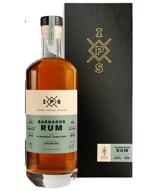Rombutelj med barbadisk design, Infernal Rum IPS 2 Barbados