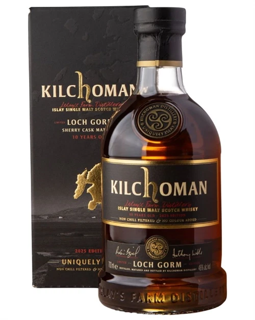 Flaske Kilchoman Loch Gorm 2025 Edition Islay Single Malt Whisky, sherry-lagret