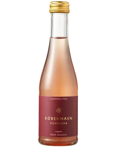 København Kombucha Rosa Rugosa alkoholfri mousserende te med skruelåg 20 cl 