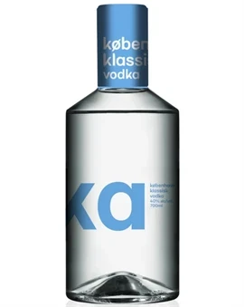 København Klassisk Vodka flaske med lys etiket og byvåben fra Nordic Gin House