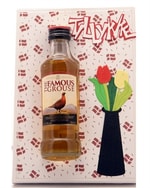 Kort - Lykønskningskort med Famous Grouse flaske 5 cl