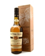Flaske Le Pere Jules calvados med gårdmotiv på etiketten