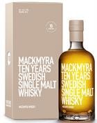 Flaske Mackmyra 10 år Ten Years Svensk Single Malt Whisky