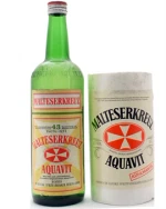 Malteserkreuz Aquavit Vintage Flaske 1 Danisco Dansk Akvavit 70 cl 43%