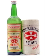Malteserkreuz Aquavit Vintage Flaske 2 Danisco Dansk Akvavit 70 cl 43%