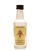 Lille miniatureflaske Marolo grappa med lyst, klart indhold