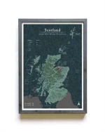 Matte Scottish Distillery Map 42x59,4 cm Plakat A2