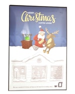 Merry Christmas Coffee Lover Santa On The Roof Postkort