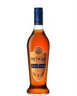 Mørk amfora-formet flaske Metaxa græsk brandy