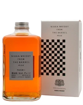 Nikka From The Barrel-flaske i kompakt facetteret design