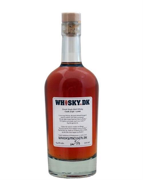 Flaske af Nyborg Destilleri Whiskymessen 2018 Dansk Single Malt Whisky fra Ørbæk, 64,6%