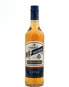 Flaske O.P. Anderson Extra Oak Barrel Matured snaps med klassisk etiket