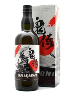 Onikishi-flaske med samurai-etiket