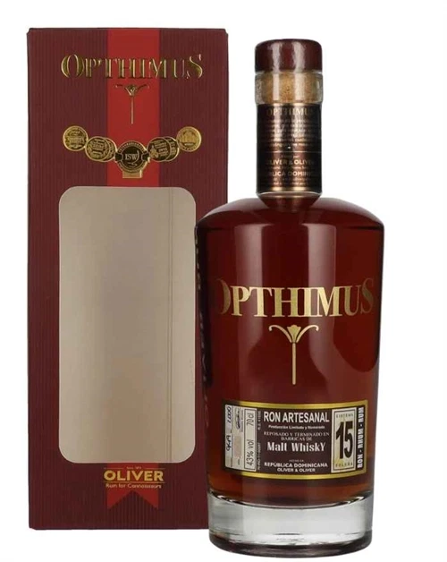 Opthimus 15 år barricas de Malt Whisky Finish Dominikanske Republik Rom 43%
