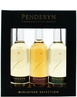 Penderyn gavesæt med tre miniatureflasker Single Malt Welsh Whisky