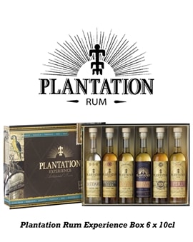 Gavesæt med seks miniatureflasker, Plantation Experience