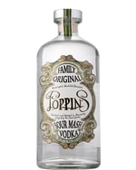 Poppins Family Sour Mash Vodka flaske med lys retroetiket fra Kentucky