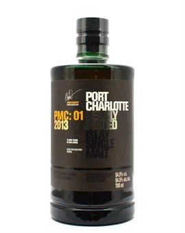 Flaske Port Charlotte PMC:01 fra Bruichladdichs Cask Exploration-serie