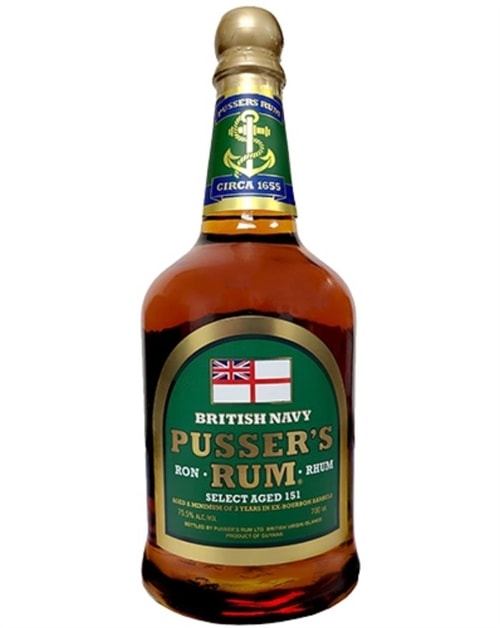 Pusser\'s Select Aged 151 British Navy Rum Guyana flaske