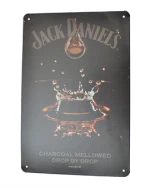 Retro Metalskilt - Jack Daniel's Charcoal Mellowed Drop by Drop