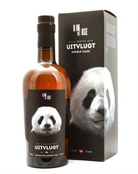 RomDeLuxe Wild Series Uitvlugt 30 år Guyana single cask rom flaske