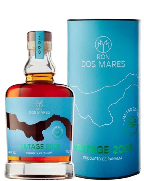 Ron Dos Mares 2008 Vintage Limited Edition 16 aar Panama Rom flaske