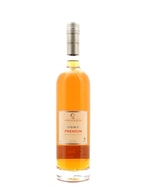 Flaske Segonzac Premium Grande Champagne Cognac med gylden farve