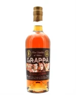 Flaske Silvio Carta Grappa Invecchiata med ravgylden fadlagret grappa fra Sardinien