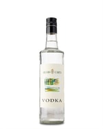 Silvio Carta Vodka flaske med klassisk italiensk etiket fra Sardinien
