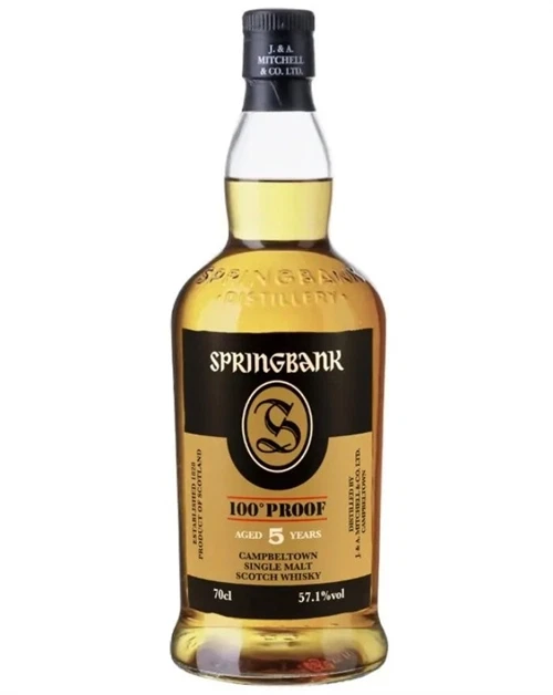 Flaske Springbank 100 Proof 5 år 2026 Release fra Springbank Destilleri i Campbeltown