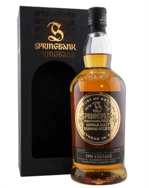 Flaske Springbank Vintage 1994 31 år fra Springbank Destilleri i Campbeltown