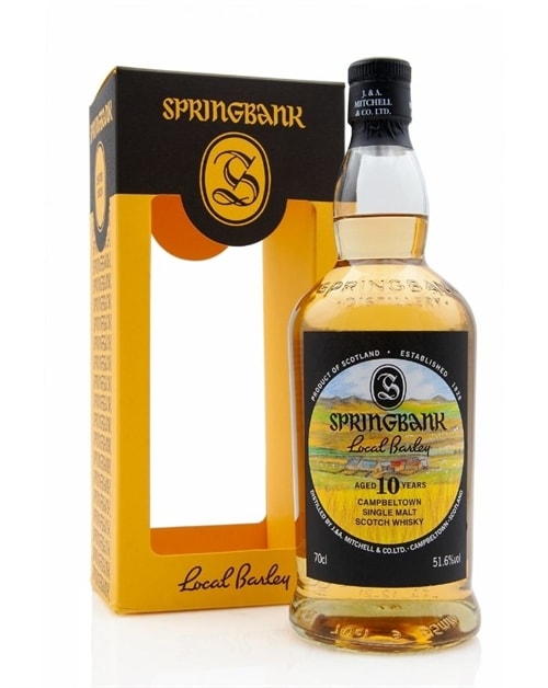 Flaske Springbank Local Barley 10 år 2022 fra Springbank Destilleri i Campbeltown