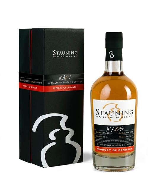 Flaske af Stauning KAOS June 2018 Dansk Single Malt Whisky