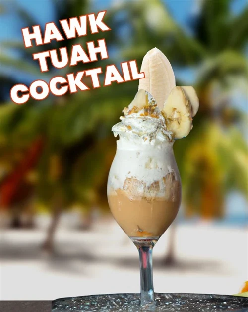 Hawk Tuah Cocktail – sommerdrink med Ron Colón Red Banana