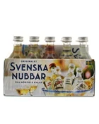 Gavesæt med ti miniatureflasker svensk snaps